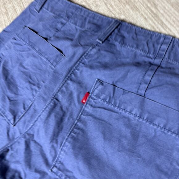 Levis Womens Wide Leg Baggy Cargo Pants Canvas Blue Size 30x30 High Rise - Picture 4 of 11